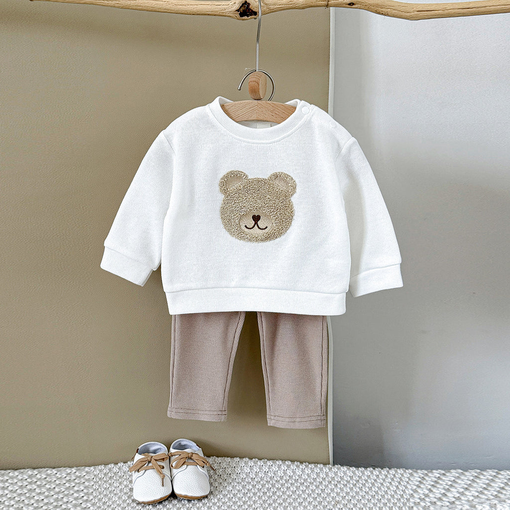 Baby Hoodie-Set mit Bären-Print