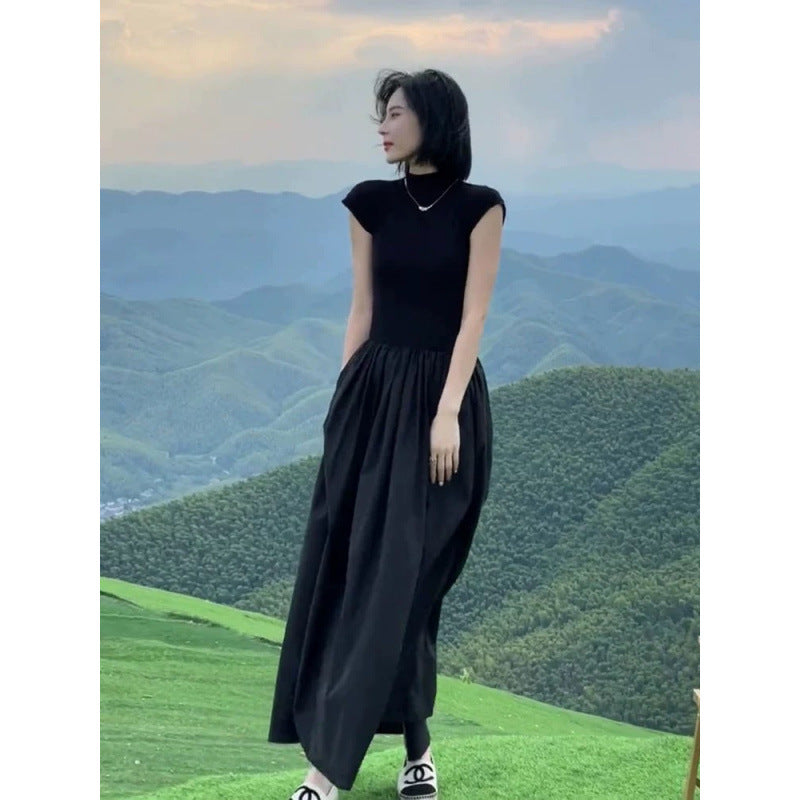 Schwarzes A-Linien Kleid im French-Chic | LuxeStyle