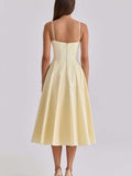 Elegantes Spaghetti-Träger-Kleid