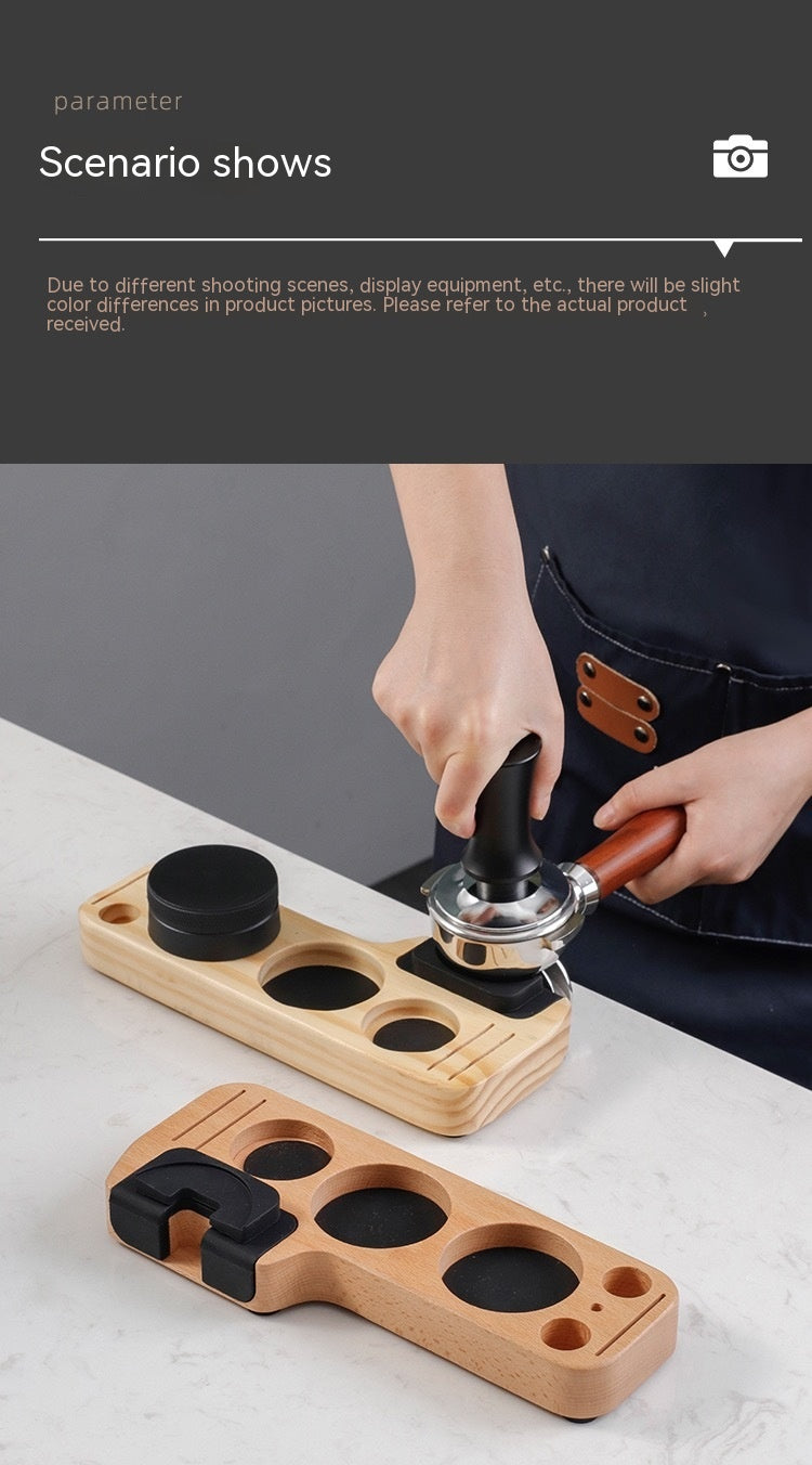 Universal Kaffeepress-Basis aus Buchenholz