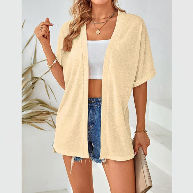 Einfarbige Casual-Tunika für Damen – Ansicht 6