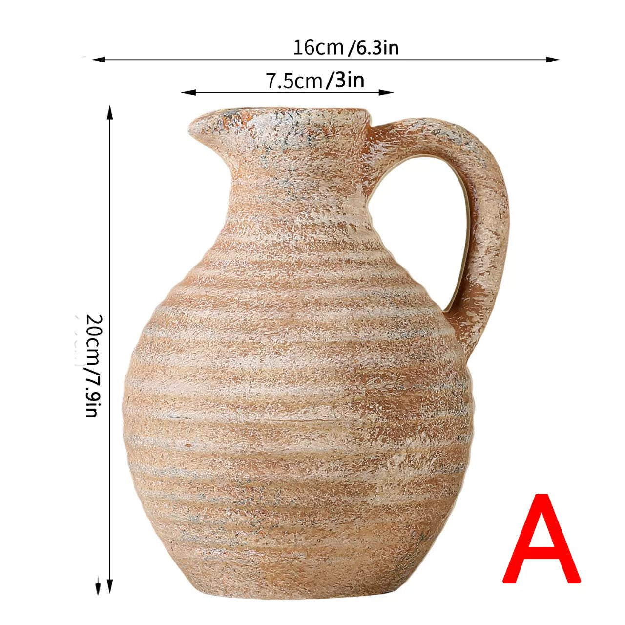 Vintage-French Keramikvase Blumenvase