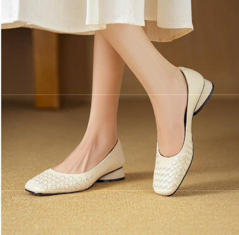 Französische Woven-Schuhe
