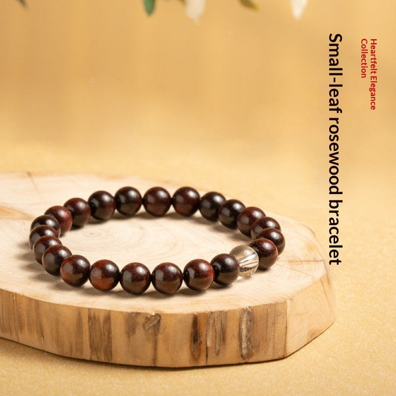 Armband aus Sandelholz und Kristallperlen – Bild 2 | LuxeStyle