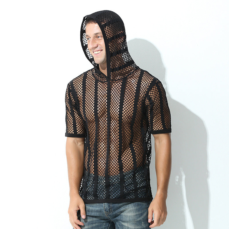 Herren Sport Hoodie mit Mesh-Muster – Bild 3 | LuxeStyle