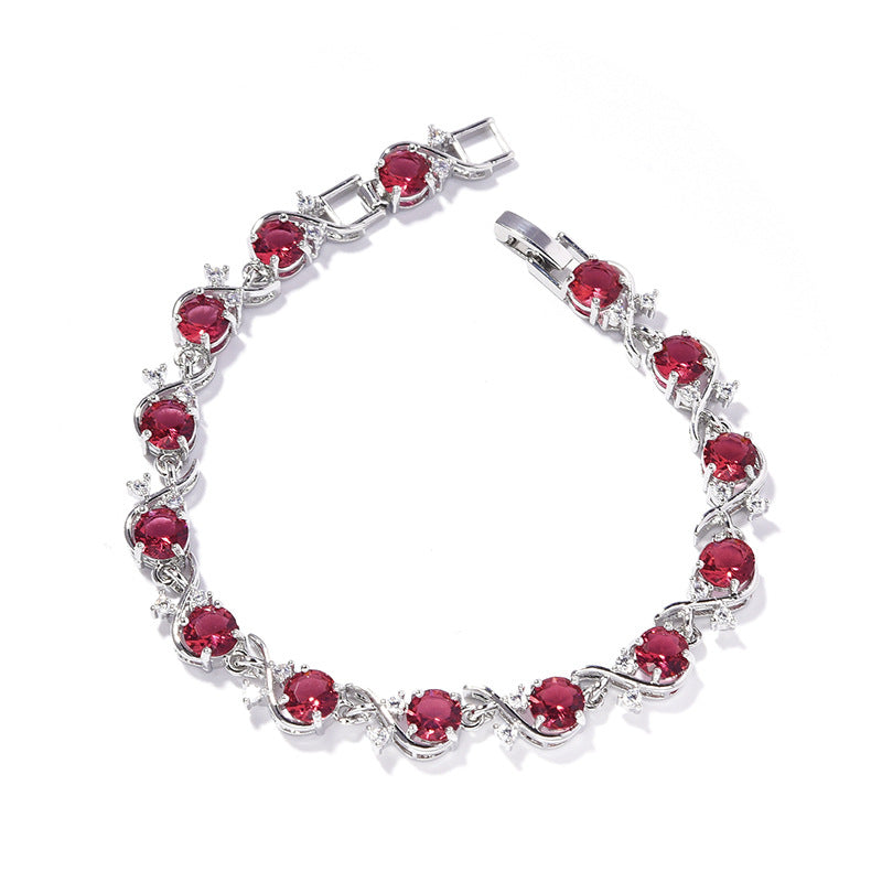 Damen Armband mit Zirkonia, rund – Bild 13 | LuxeStyle