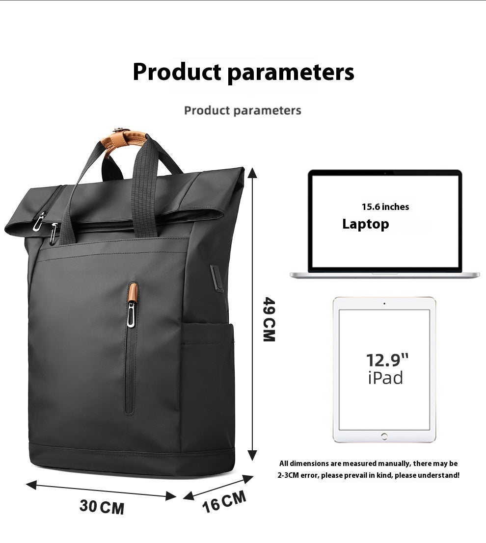 Rucksack mit geschwungener Kante