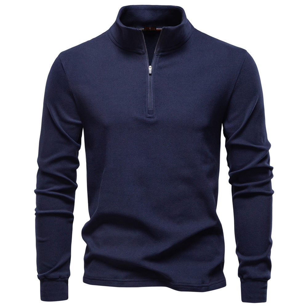 Thermosweater Herren, Halbzipfel, Stehkragen