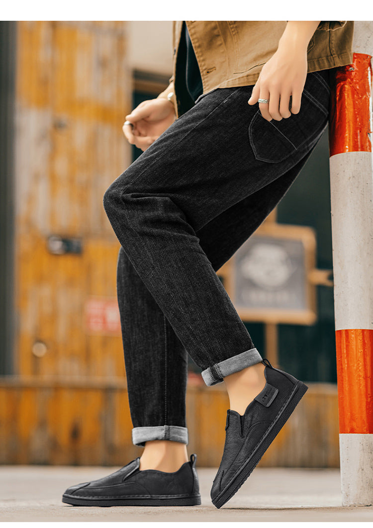 Leichte Herren-Slipper aus Kunstleder – Bild 5 | LuxeStyle