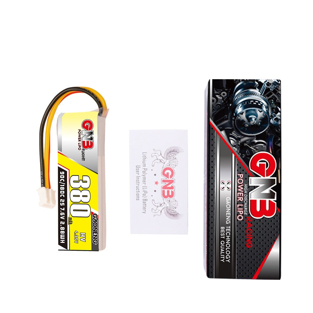 GNB High Energy 380mAh 2S 90C HV LiPo Akku