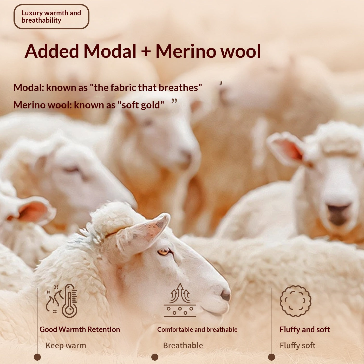 Woll-Modal-Pullover für Herren
