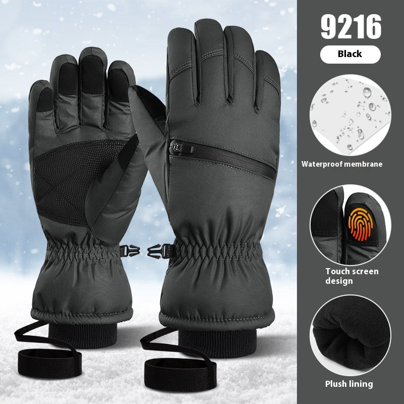 Warme Touchscreen-Handschuhe aus Rindsleder