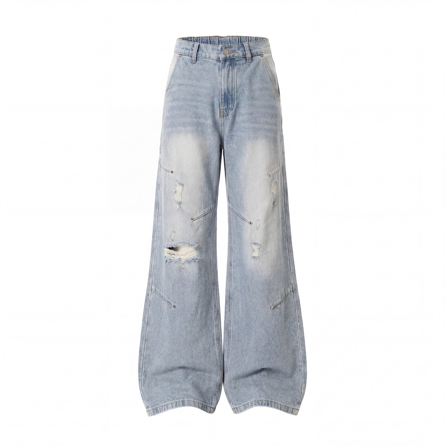 Ripped Jeans mit Nieten-Details für Herren