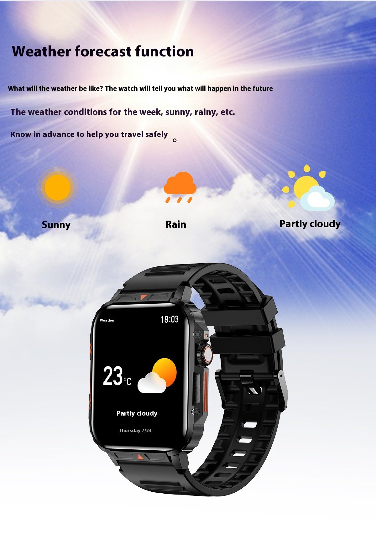 Smart-Armbanduhr mit Anruf- und Fitness-Funktionen