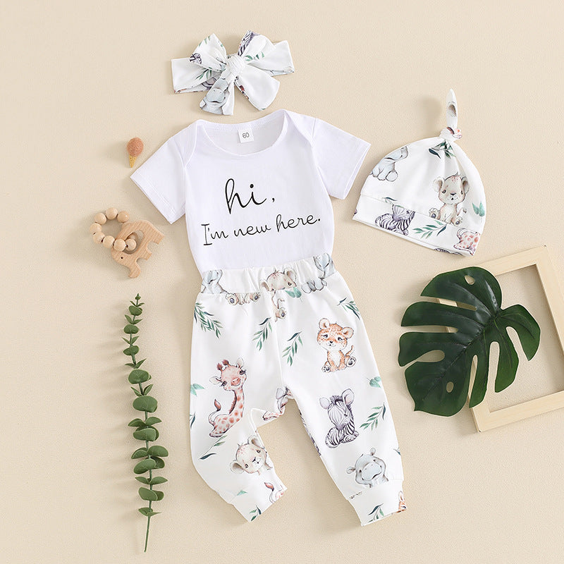 Baby Strampler-Set mit Buchstabenmuster – Bild 4 | LuxeStyle