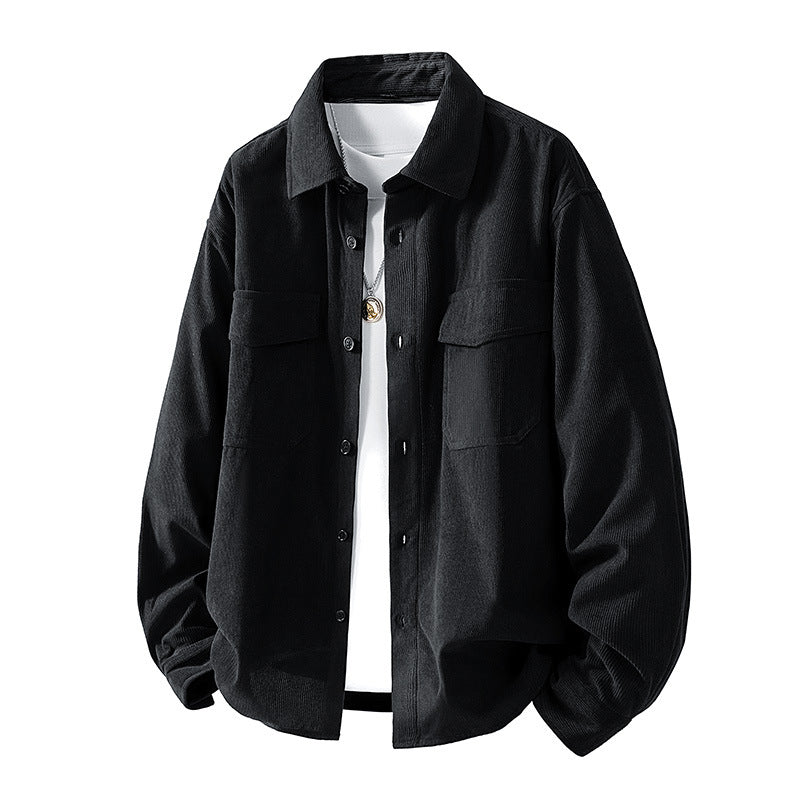 Gepolsterte Vintage Cordjacke für Herren