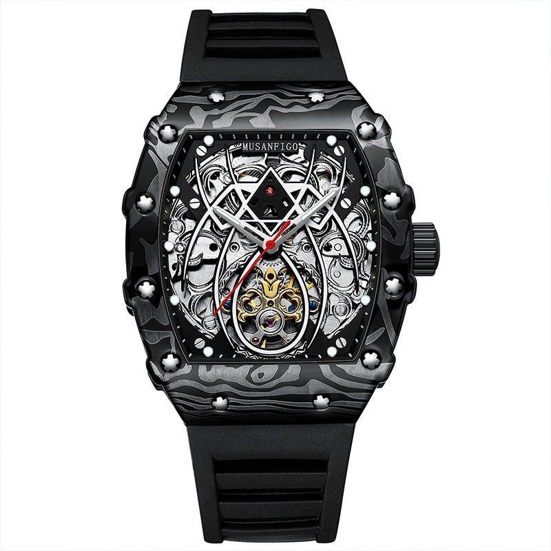 Sportliche, automatische Herrenuhr mit Leuchtzeigern – Ansicht 3