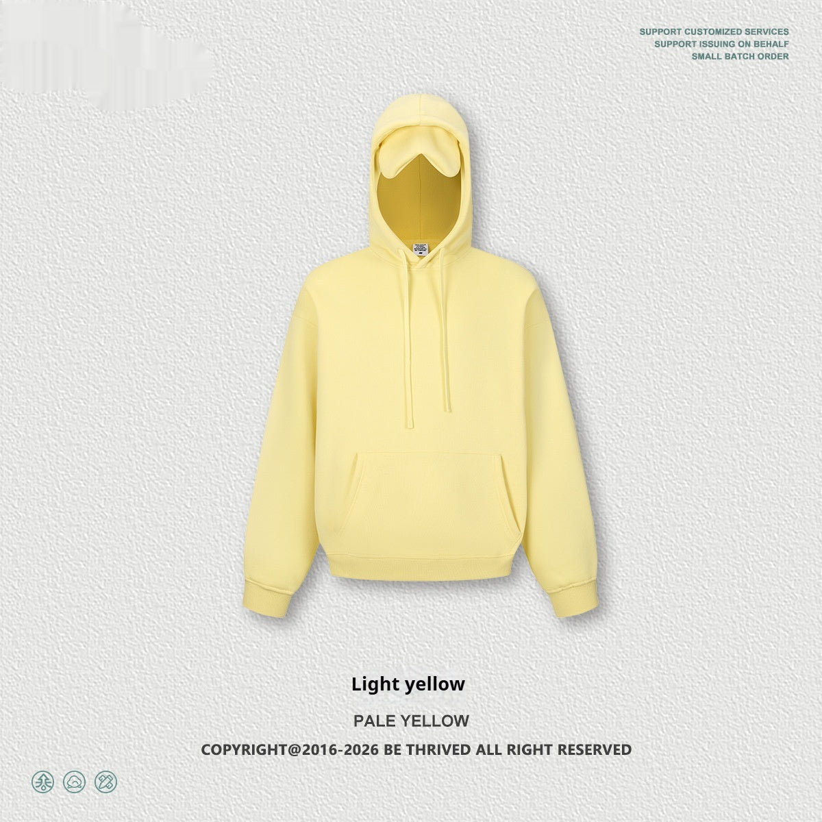 Streetwear Hoodie mit Herz-Augenmaske