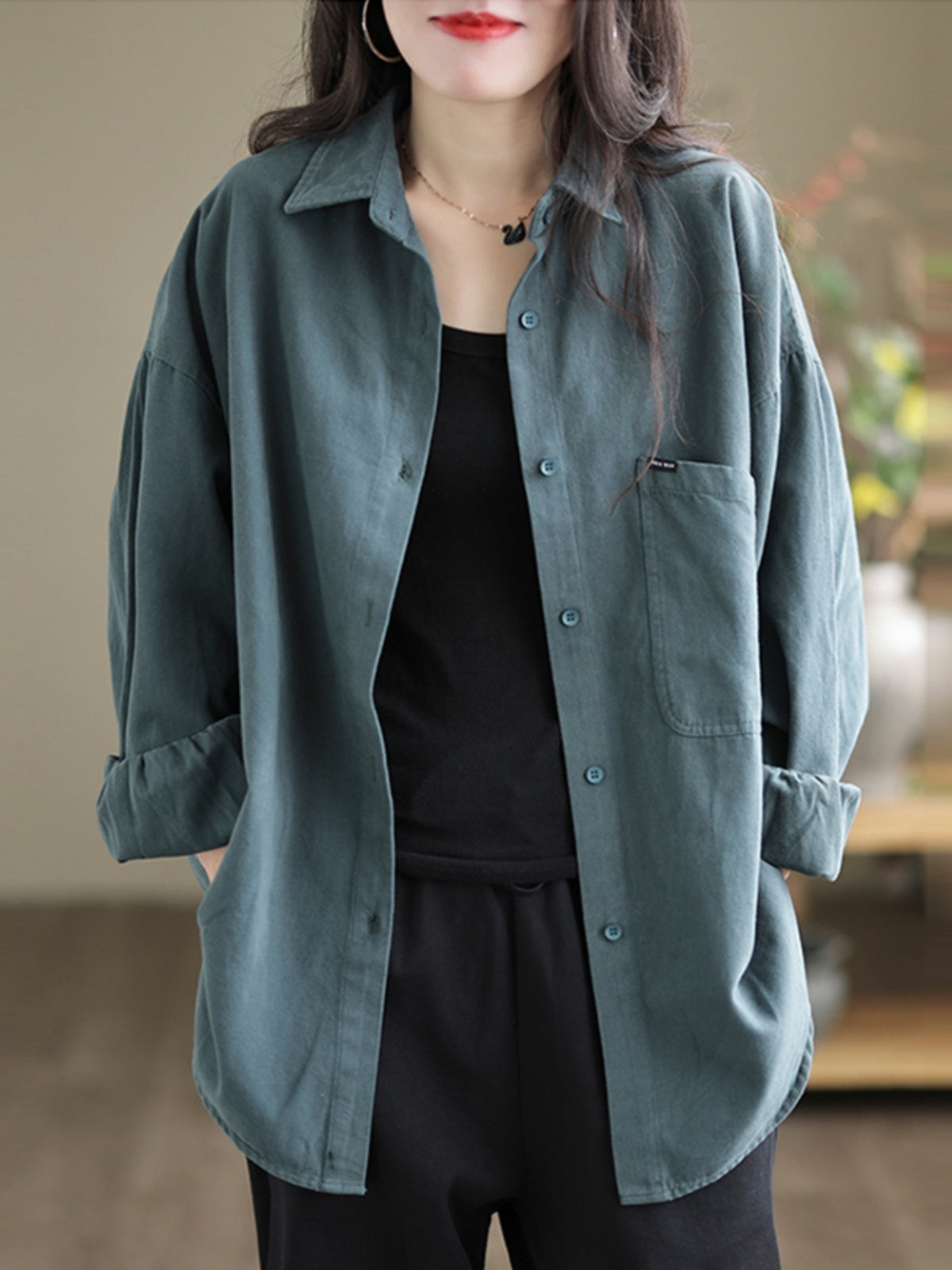 Damen Bluse mit weiten Ärmeln – Bild 3 | LuxeStyle