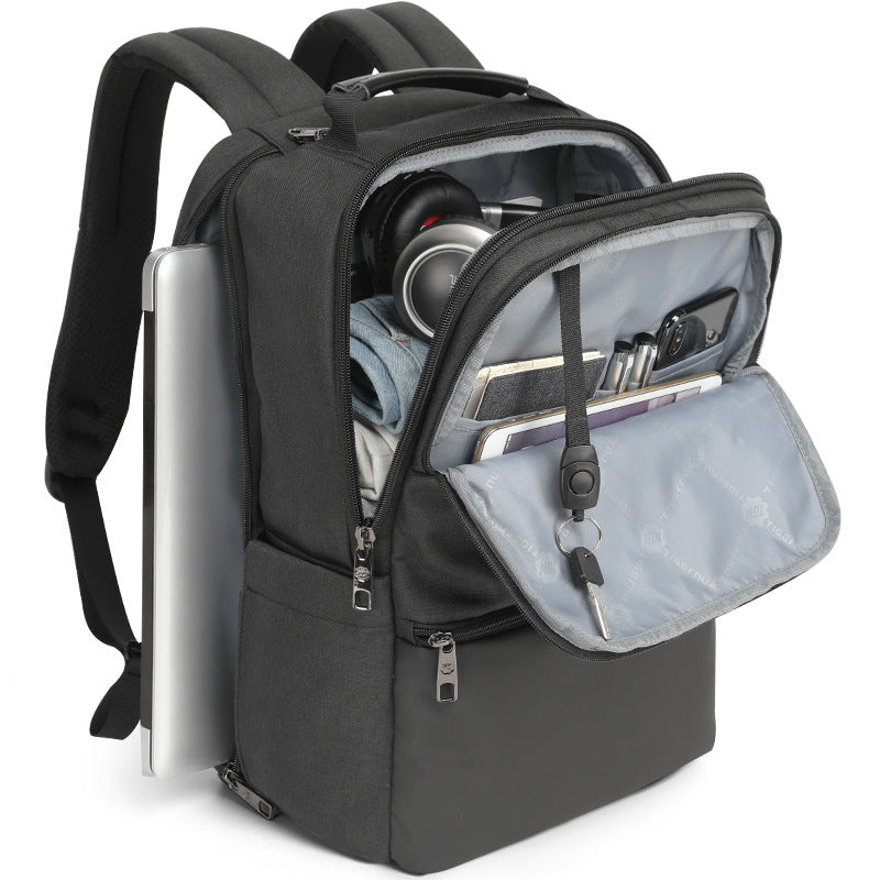 Business Rucksack mit USB, grosser Stauraum – Bild 5 | LuxeStyle