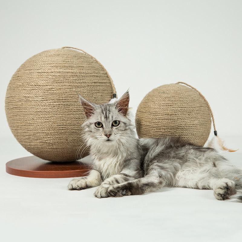 Hanfseil-Spielball für Katzen
