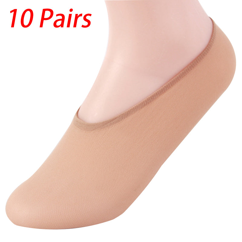 10 Paar unsichtbare Socken für Damen