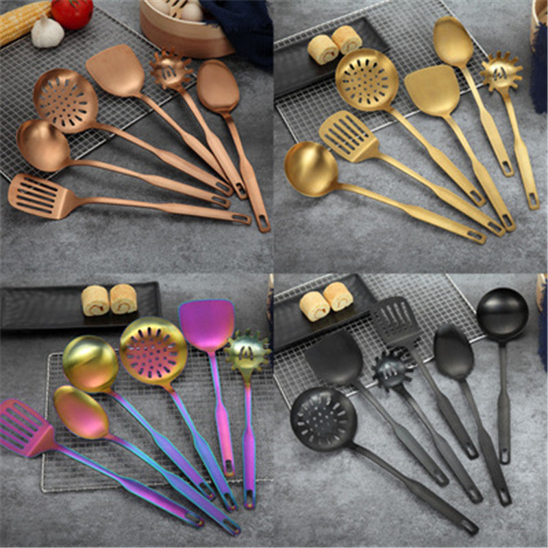 6-teiliges Kochbesteck-Set aus Edelstahl | LuxeStyle