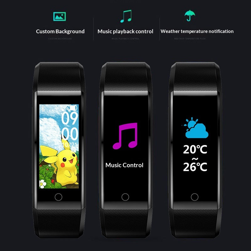 Wasserdichtes Farbdisplay Pedometer Armband