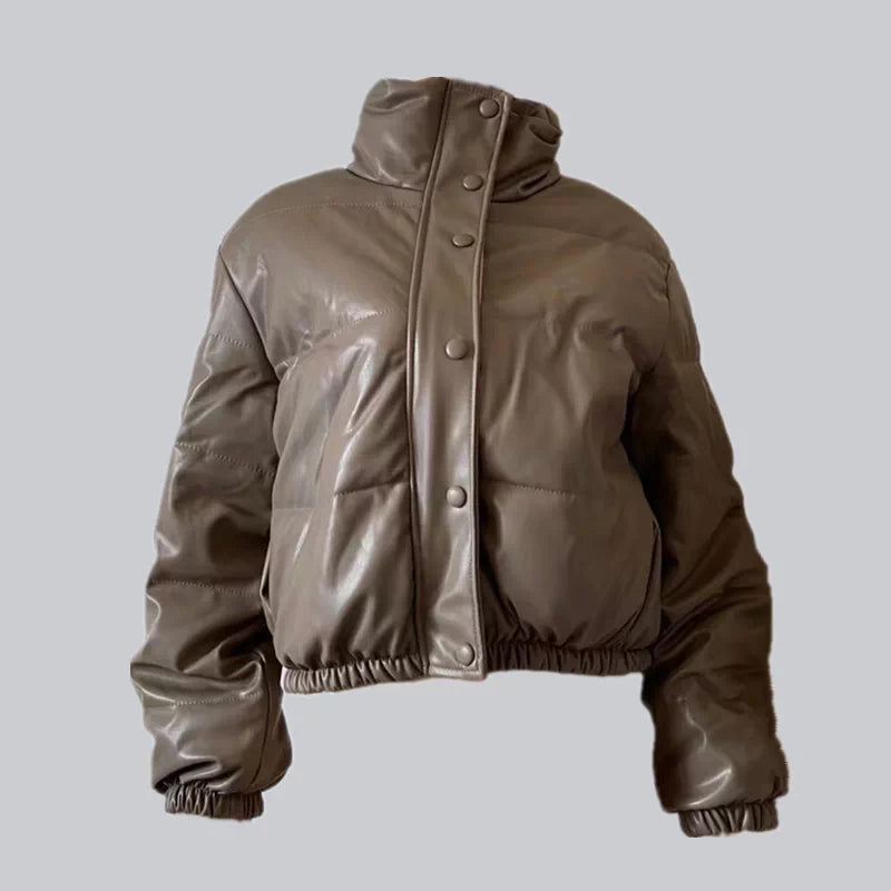 Weicher Polyester-Parka mit Standkragen – Bild 4 | LuxeStyle