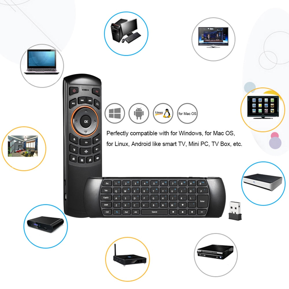 Mini Wireless Keyboard mit Air Mouse