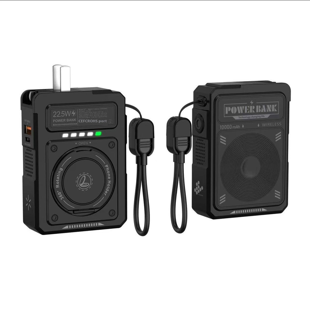 3-in-1 Powerbank mit AC-Stecker, 10'000 mAh