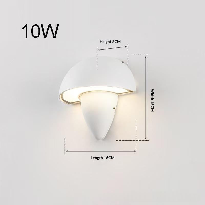 Mushroom‑Form LED-Wandlampe IP65 – Bild 4 | LuxeStyle