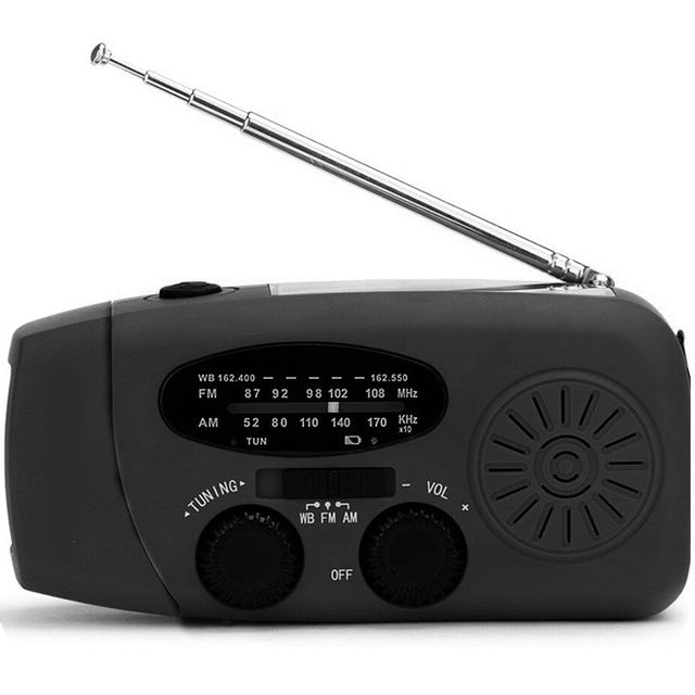 Solar-Kurbelradio mit Taschenlampe