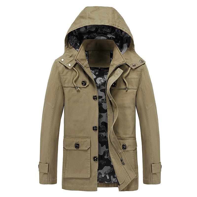 Trenchcoat für Herren, mittellang, Slim-Fit – Bild 6 | LuxeStyle