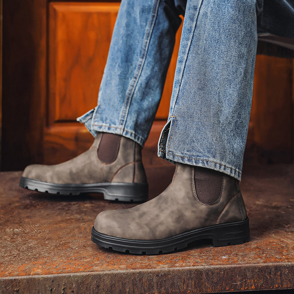 Chelsea Boots aus Leder für Herren