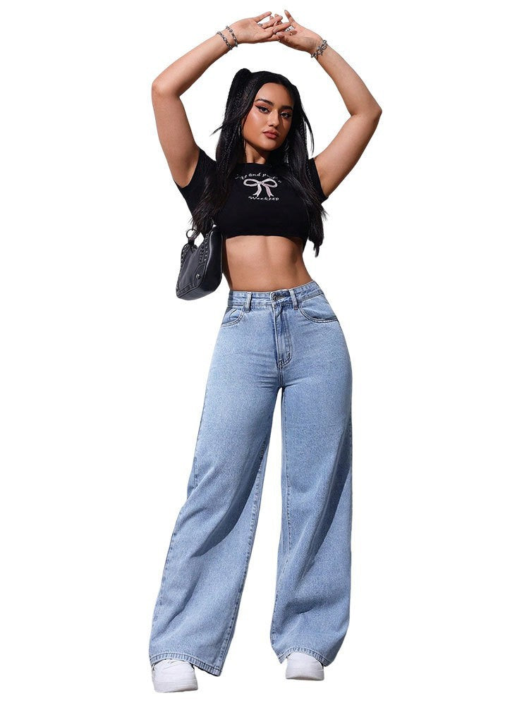 Lange, gerade Jeans