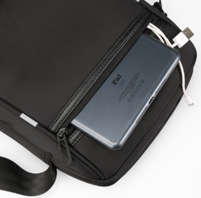 Männer-Shoulderbag mit USB-Ladefunktion 10" – Bild 6 | LuxeStyle