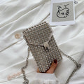 Mini-Handytasche mit Strass-Design