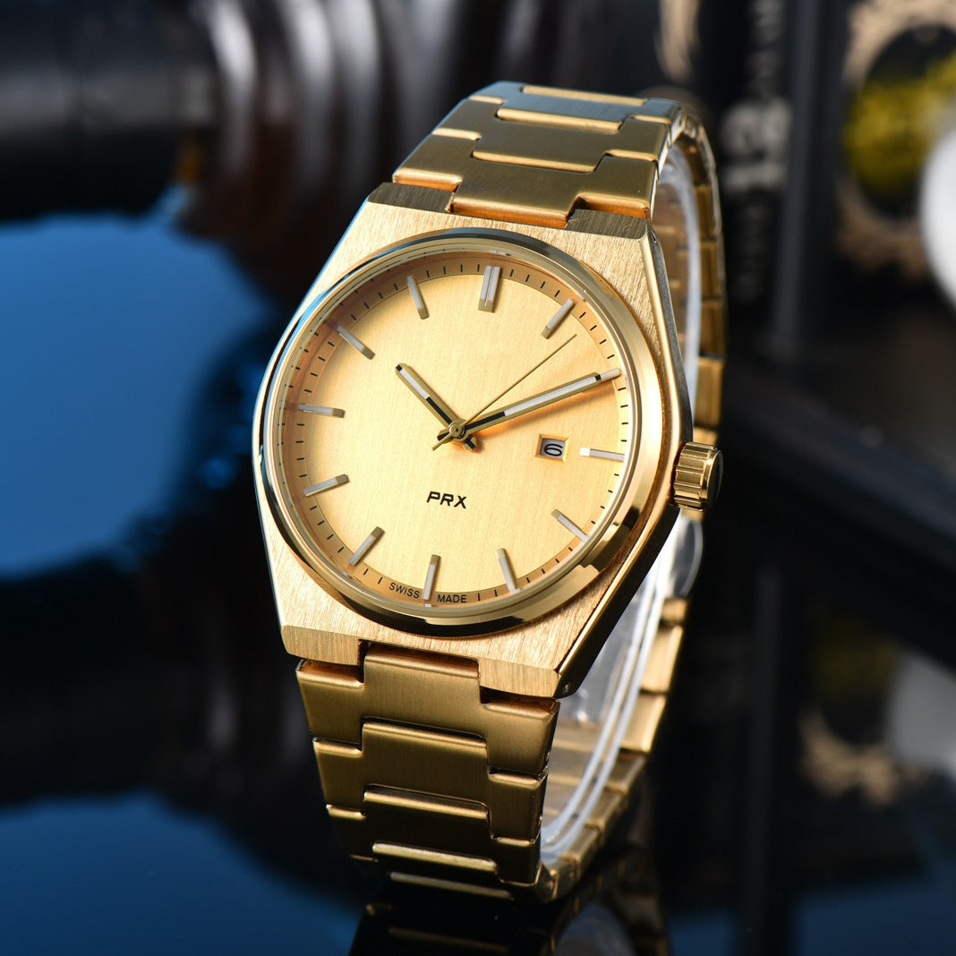 Elegante Herrenquarzuhren mit Stahlband