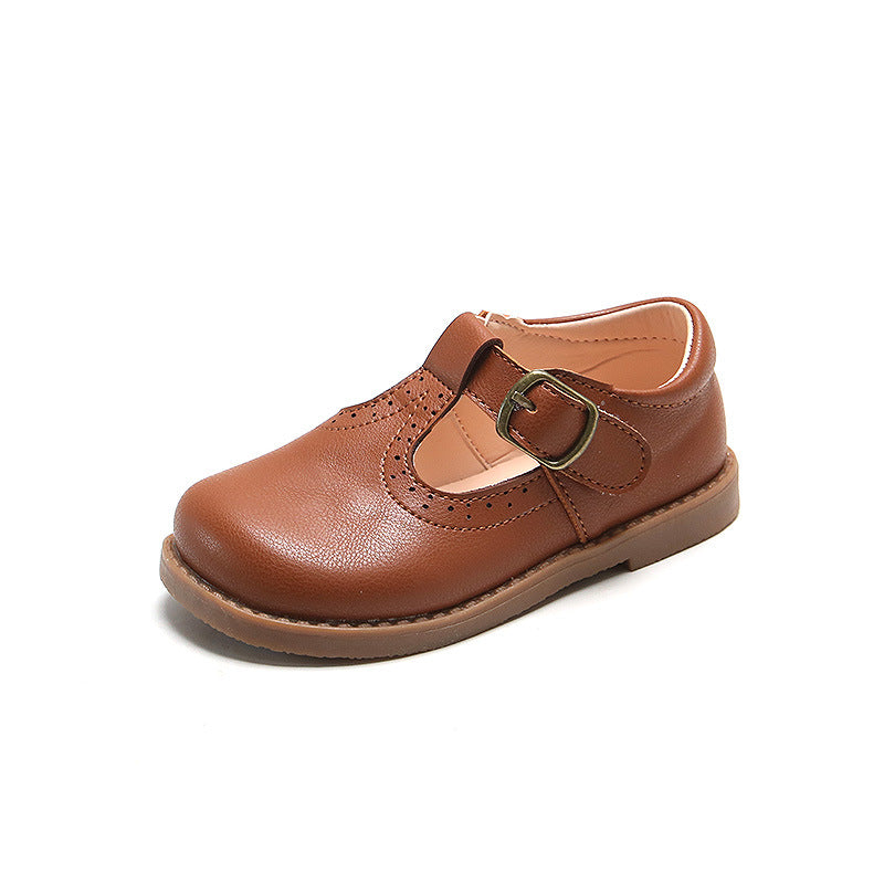 Kinder Lederschuhe im britischen Stil mit Klettverschluss – Bild 2 | LuxeStyle