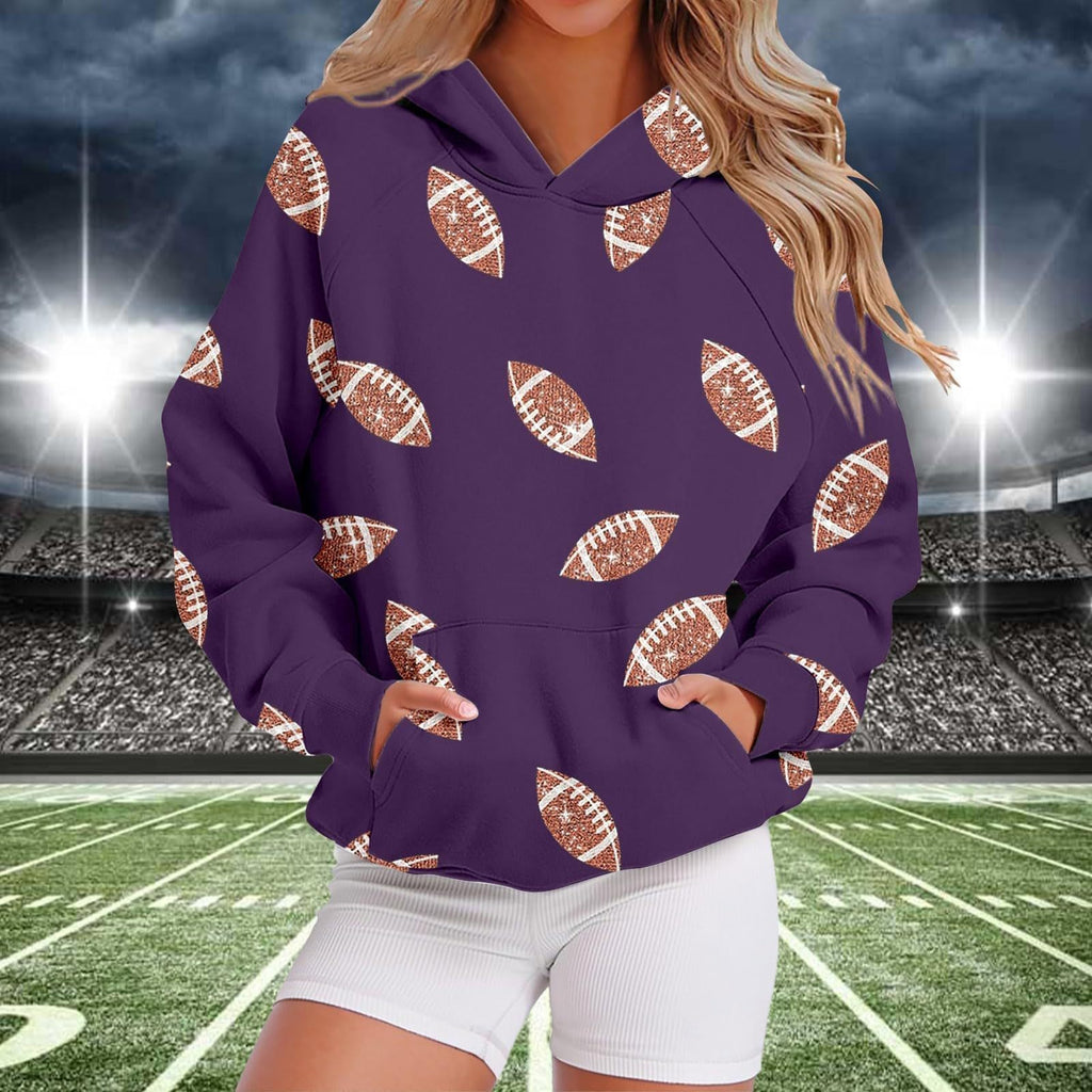 Kapuzen-Sweatshirt mit Baseball-Design