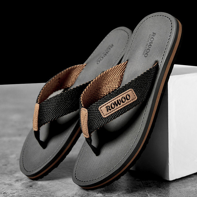 Herren-Strandsandalen mit Stoffriemen