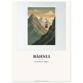 Schweiz-Poster «Bähnli» · Vintage Travel-Kunstdruck