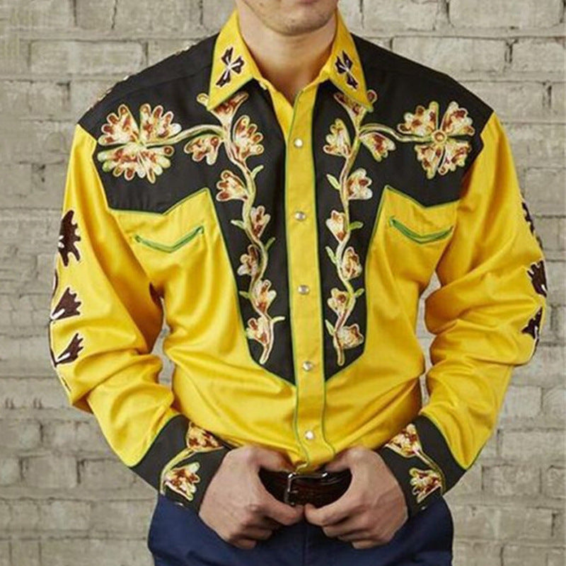 Hemd mit amerikanischem Western-Muster | LuxeStyle