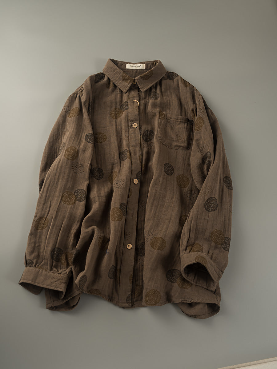 Japanisches Double-Layer Baumwollgaze Langarmshirt – Bild 9 | LuxeStyle