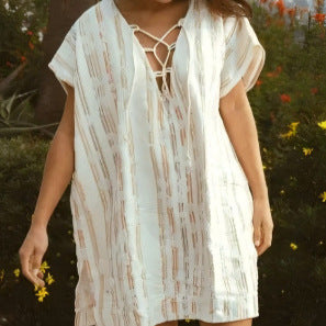 Floral Strandkleid