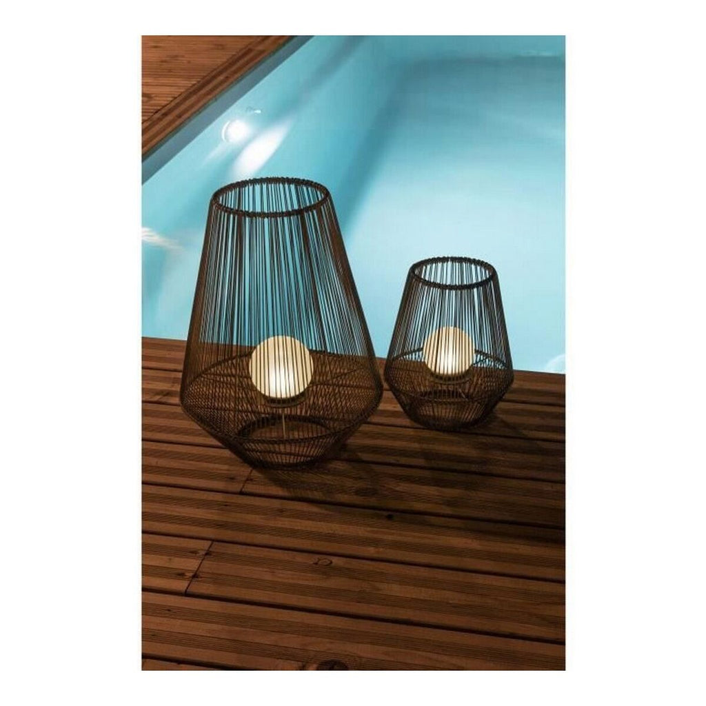 Solarlampe Galix Weiss Metall