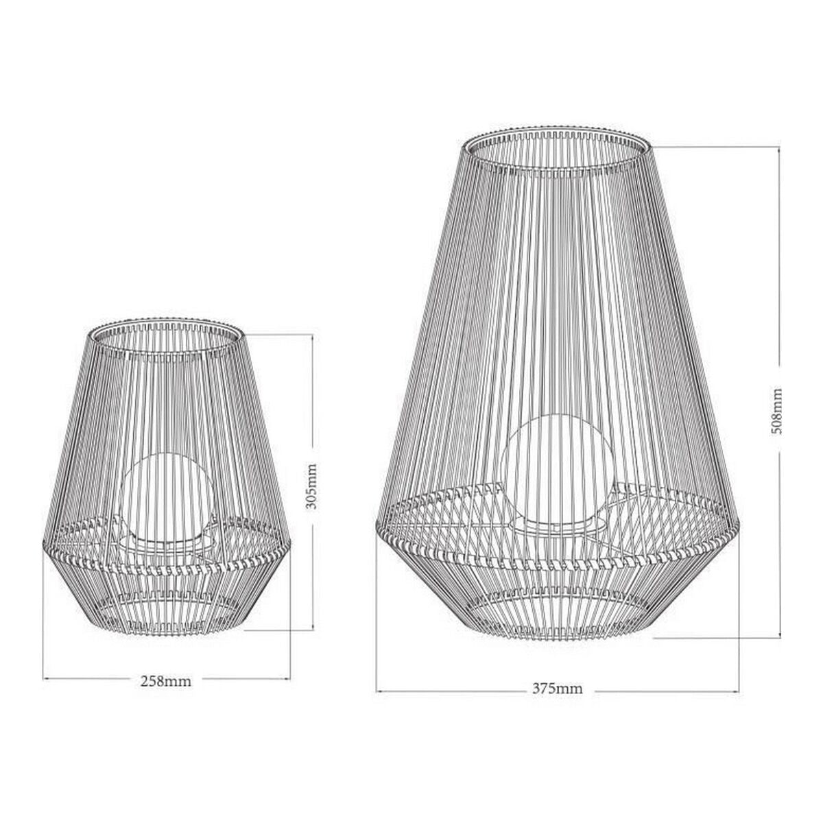 Solarlampe Galix Weiss Metall