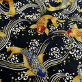 Japanischer Baumwollstoff mit Goldpuder-Druck – Bild 1 | LuxeStyle