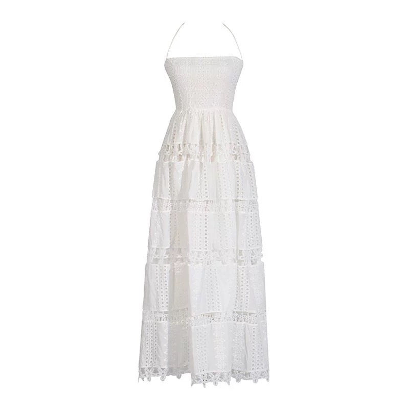 Resort-Style Bandeau Maxi-Kleid